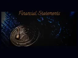Financial statements graphic